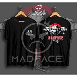 MAD FACE three-headed dog S9 T-shirt 2022 new design fashion trend round neck T gift_02