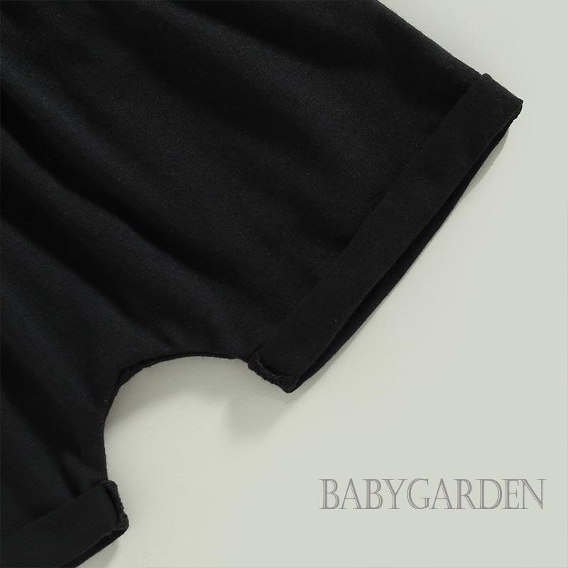babygarden-3-24-เดือน-ชุดเด็กผู้ชาย-แขนสั้น-มีฮู้ด-เสื้อยืดสีตัดกัน-กางเกงขาสั้น-เอวยางยืด