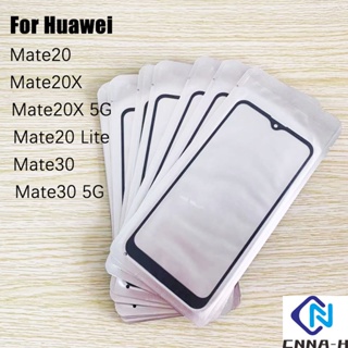 แผงหน้าจอสัมผัส สําหรับ Huawei Mate 20 30 X 5G Mate 20 Lite LCD เลนส์ด้านนอก