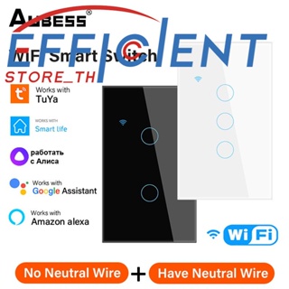 1/2/3/4 Gang Tuya Wifi Smart Touch Switch ปุ่ม Home Wall Alexa และ Google Assistant มีประสิทธิภาพ Store Th