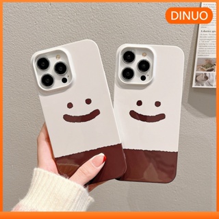 Dinuo-ins เคสโทรศัพท์มือถือ ลายหน้ายิ้ม เรียบง่าย สําหรับ Apple Iphone 11 14pro max 13
