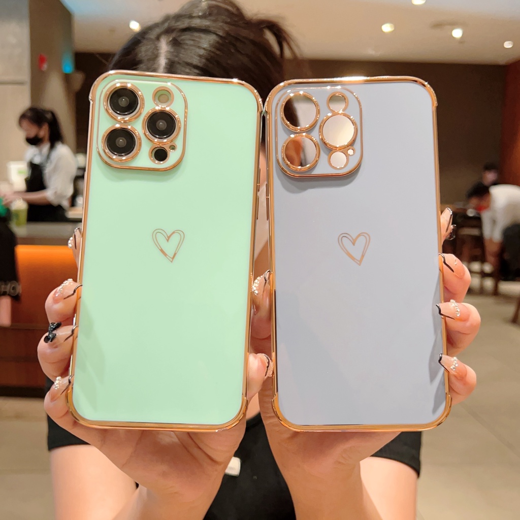 เคสโทรศัพท์มือถือ-ซิลิโคนนิ่ม-ชุบไฟฟ้า-หรูหรา-สําหรับ-iphone-14-pro-max-13-13mini-14plus