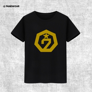 เสื้อยืดแฟชั่น 【Hot Sale】GOT7 Member Wang Jiaer Duan Yien Signature Merchandise Short-Sleeved Simple T-Shirt Mens