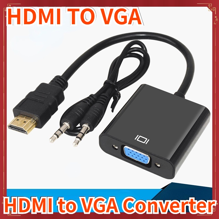 HDMI TO VGA สายแปลง Cable สายจาก HDMIออกVGA สาย HDMI Cable Converter