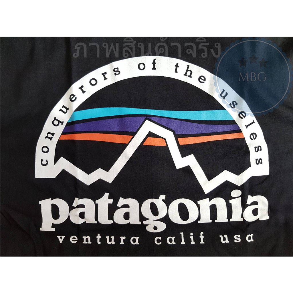 patagonia-เสื้อยืด-คอกลม-แขนสั้น-แฟชั่น-ภูเขา-พาตาโกเนีย-ปาตาโกเนีย-useless-unisex