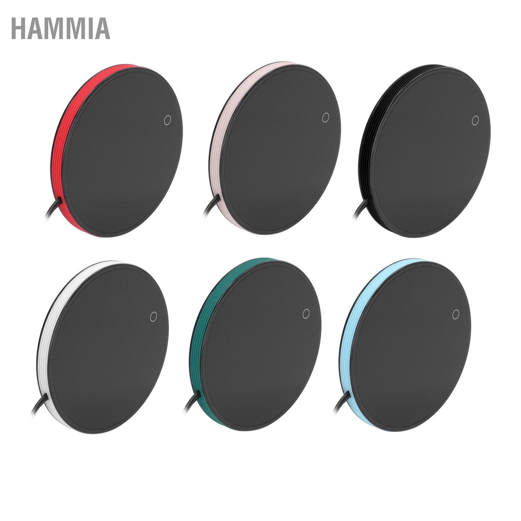 hammia-ถ้วยอุ่นแผ่นอลูมิเนียม-18w-แบบพกพาในครัวเรือนแก้วไฟฟ้าแผ่นความร้อนสำหรับชากาแฟนม-eu-plug-220v