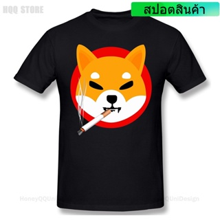 2022 Doge Dogecoin Smoke Shirt Men 100% Cotton Short Summer Sleeve TShirt Shib Coin Shiba Doge Killer Casual Loose T-Shi