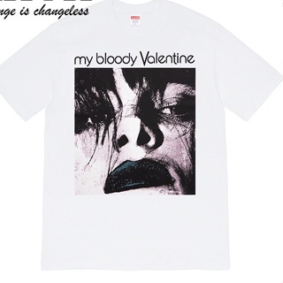 #ถูกสุด พร้อมส่ง เสื้อยืดแขนสั้น พิมพ์ลาย Supre 20SS My Bloody Valentine สําหรับผู้ชาย