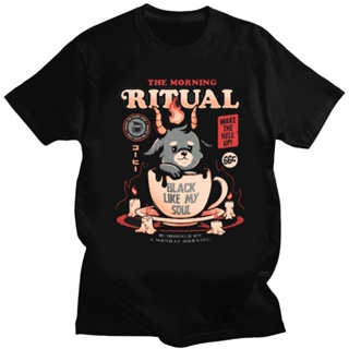 Kawaii Satan Demon Graphic Tshirts Funny Goat TeeHail Baphomet Horror Funny Evil T Shirt Men Women_04