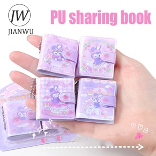 Jianwu สมุดจดบันทึก หนัง PU ลายการ์ตูนน่ารัก ขนาดเล็ก พกพาง่าย 48 หน้า ต่อชุด DIY สําหรับนักเรียน 2 เล่ม ต่อชุด