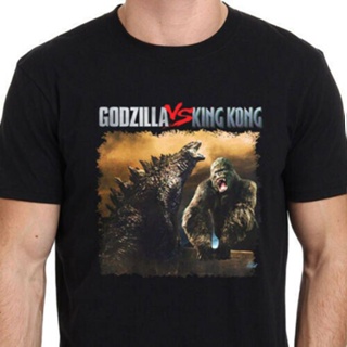 เสื้อยืดพิมพ์ลาย Godzilla VS King Kong สำหรับผู้ชาย_01