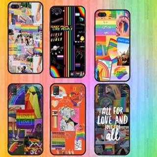 เคสโทรศัพท์มือถือแบบนิ่ม ลาย Love LGBT สีดํา สําหรับ OPPO F5 A73 F7 F9 F9 Pro A7X F11 A9 F11 Pro F17 F17 Pro