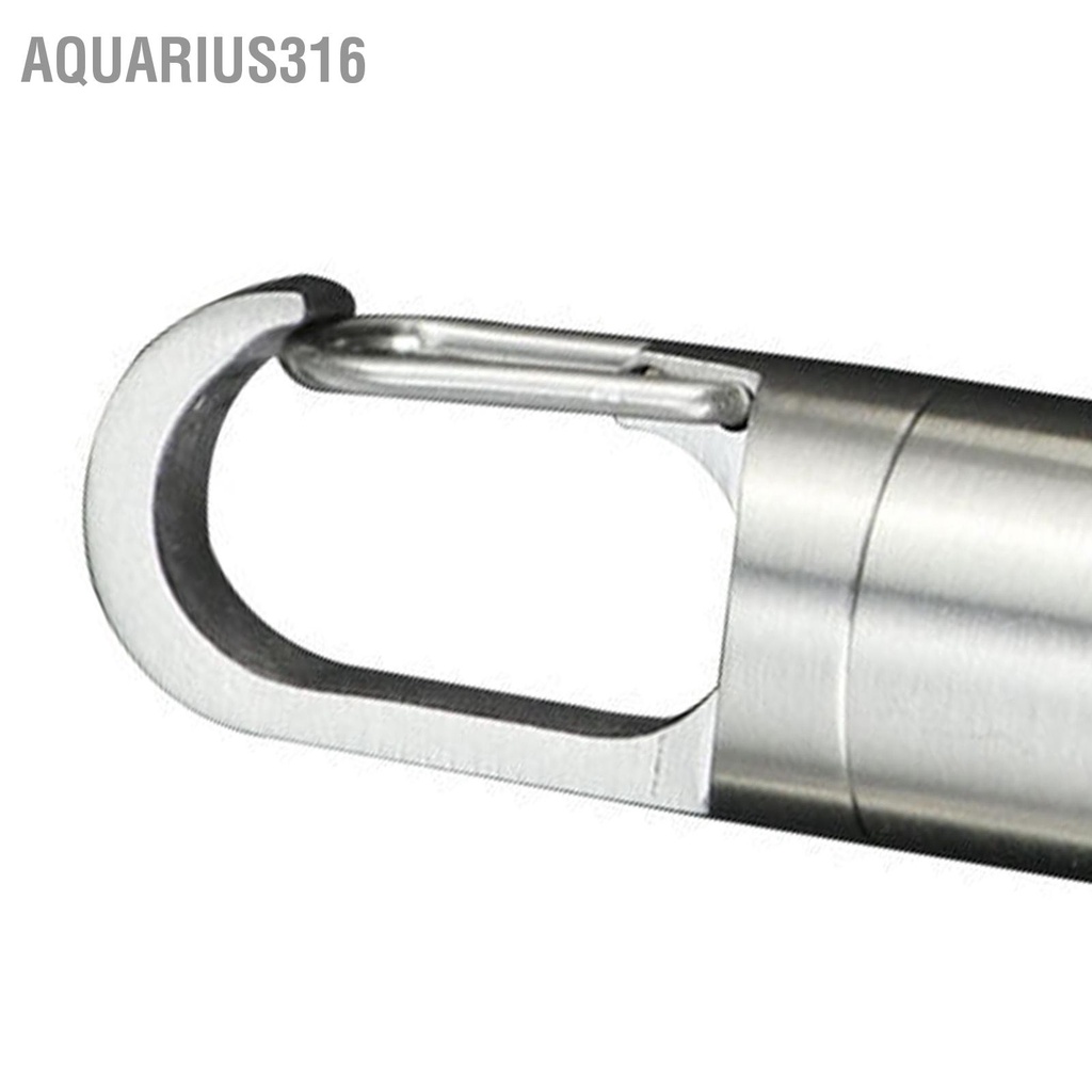 aquarius316-j21-ภาชนะบรรจุยาสแตนเลสปิดผนึกกันน้ำพกพามินิแคปซูลขวดใส่พวงกุญแจสำหรับการเดินทางกลางแจ้ง