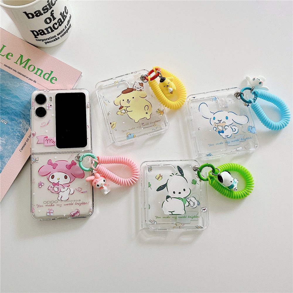 sanrio-เคสโทรศัพท์มือถือ-แบบแข็ง-ป้องกันกระแทก-แบบฝาพับ-ลายซานริโอ้น่ารัก-สําหรับ-oppo-find-n2