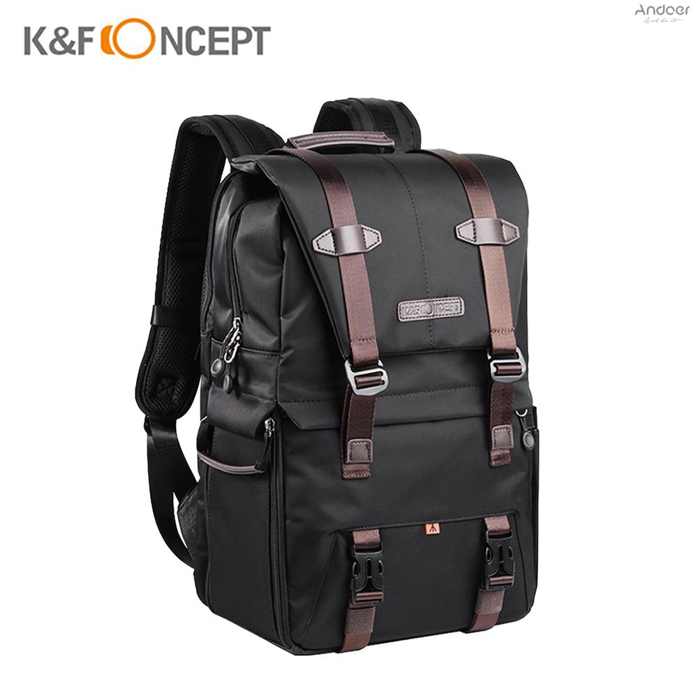 k-amp-f-concept-กระเป๋าเป้สะพายหลัง-ใส่กล้อง-แล็ปท็อป-15-6-นิ้ว-กันฝน-สีดํา-สําหรับ-slr-dslr