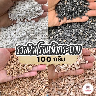 ( 100 กรัม ) รวม หินโรยหน้ากระถาง หินเกล็ดโรยหน้ากระถาง หินเกล็ดโรยกระบองเพชร แคคตัส ไม้อวบน้ำ