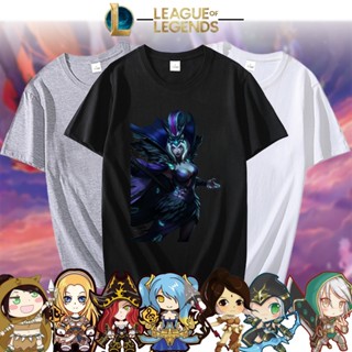 เสื้อยืดสีพื้น League of Legends เสื้อวินเทจชาย เสื้อคู่วินเทจ ใส่สบายๆ เสื้อยืดน่ารักๆ เสื้อยืดแขนสั้น เสื้อยืด_03