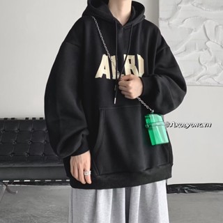 เสื้อกันหนาวลําลอง มีฮู้ด ทรงหลวม เข้ากับทุกการแต่งกาย แฟชั่นฤดูใบไม้ร่วง และฤดูหนาว สําหรับผู้ชาย และนักเรียน