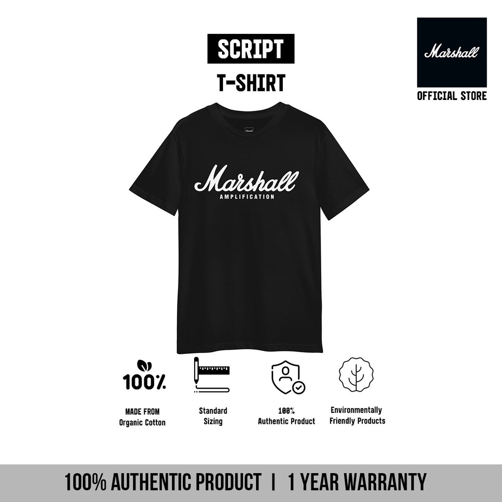 เสื้อมาร์แชล-ลิขสิทธ์แท้-script-t-shirt-men