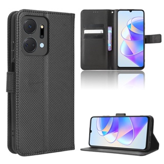 Honor X7A เคส เคสฝาพับ PU Leather Wallet Case Stand Holder Flip Honor X7A HonorX7A เคส