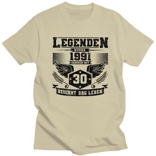 Cool Legenden 1991 T Shirt Men Short Sleeved Cotton T-shirt Casual 30 Years Old 30th Birthday s Fashion Tshirts Top_03