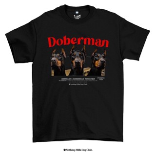 เสื้อยืดลาย DOBERMAN (โดเบอร์แมน)Classic Cotton Unisex by 【Nothing Hills】_02