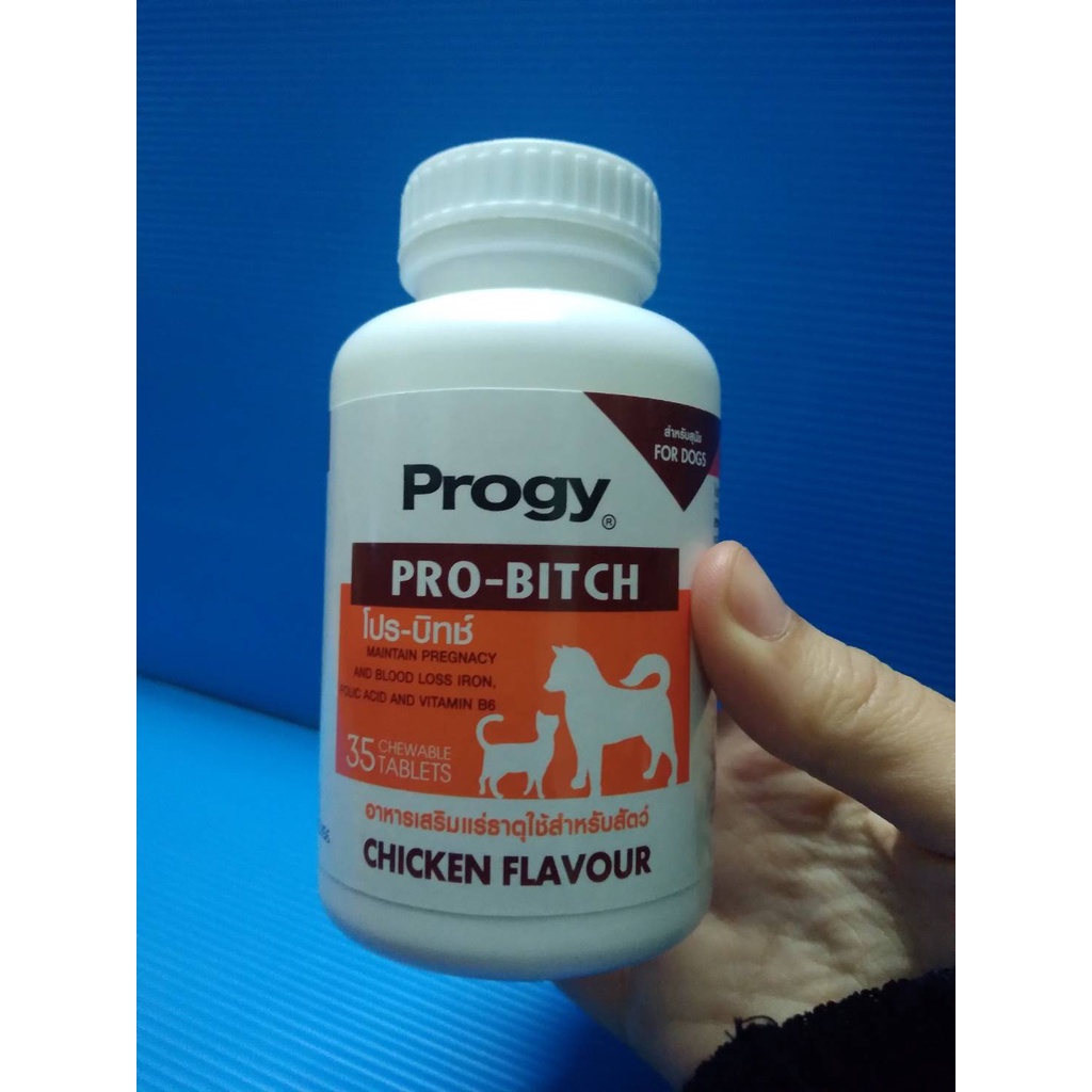 progy-อาหารเสริม-pro-bitch-บำรุงกระดูก-ฟัน-และอื่นๆ-สำหรับสุนัข-35-เม็ด