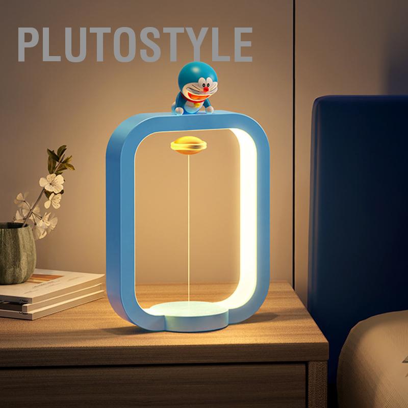 plutostyle-โคมไฟลอยแม่เหล็กลอยไฟกลางคืนโต๊ะรูปการ์ตูนโคมไฟข้างเตียงสำหรับของขวัญวันเกิด