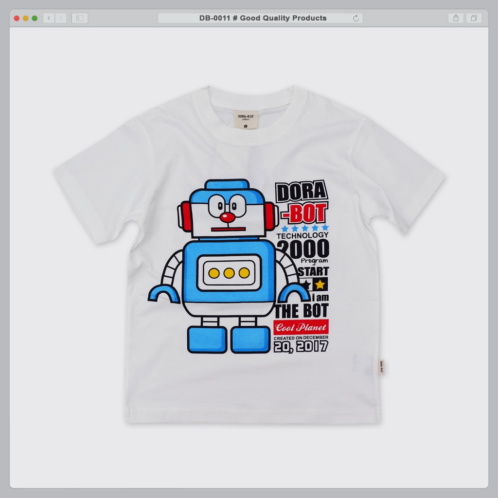 db-0011-dora-bot-t-shirts-เสื้อยืดเด็กคอกลม-ลายโดราบอท-ลิขสิทธิ์แท้