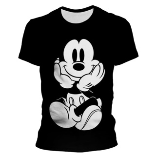 Disney 3D Print Mickey Tshirt Mens Tops Summer casual oversized Women T-shirts hip hop Streetwear Harajuku short s_03