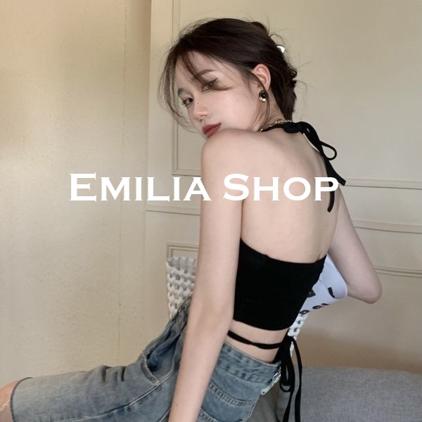 emilia-shop-เสื้อกล้ามครอป-เสื้อแขนกุด-สไตล์เกาหลีa20k0ck