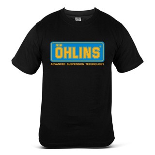 Qiuy5 {พร้อมส่ง เสื้อยืดแขนสั้น พิมพ์ลายรถยนต์ Ohlins พลัสไซซ์ ของขวัญวันเกิด สําหรับผู้ชาย XS-6XL}