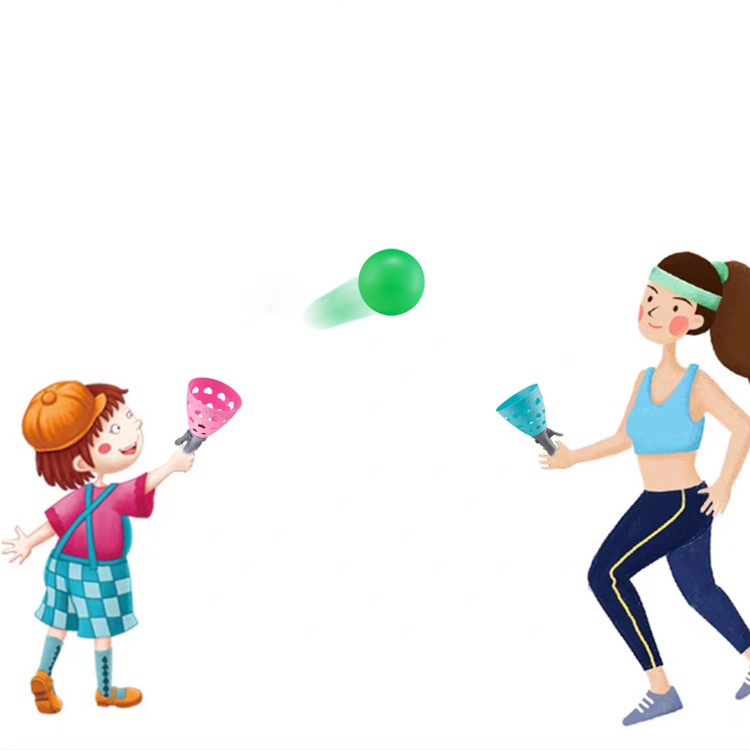 เด็กโยนเกมบอล-สนุกพ่อแม่เด็กโต้ตอบของเล่นกีฬากลางแจ้ง