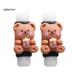 &lt;Dobetter&gt; ปลอกป้องกันสายชาร์จโทรศัพท์มือถือ ลายการ์ตูน ทนทาน สําหรับ Android 1 คู่