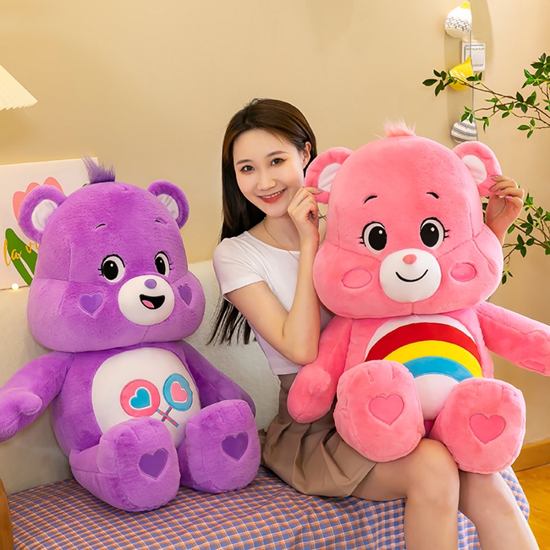 care-bears-ของแท้-27-ซม-care-bear-care-bear-ตุ๊กตาหมีเท็ดดี้-หมอน-สีฟ้า-สีชมพู-สีม่วง-ของเล่นสําหรับเด็ก-ตุ๊กตาหมี-care-bears-ของแท้-ตุ๊กตาหมี-care-bears