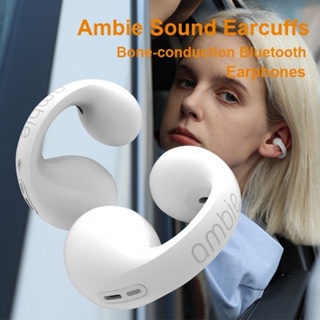 หูฟังบลูทูธไร้สาย IPX5 กันน้ํา สําหรับเล่นกีฬา พรีเมี่ยม 1:1 สําหรับ Ambie Sound Earcuffs Ear Bone Conduction Earring หูฟังบลูทูธไร้สาย Auriculares Sport Headset TWS