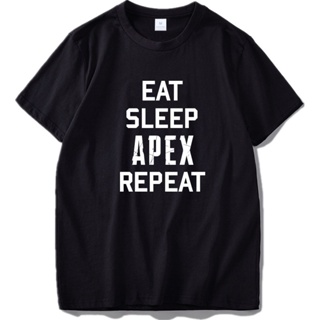 Eat Sleep Apex Legends T shirt Repeat Straight Outta Education is important Fashion Game Print Funny Tshirt_11