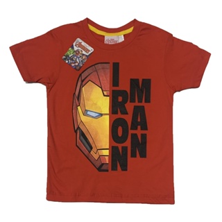 Disney Marvel Avengers Iron Man Ironman Half Boys Kids Red T-Shirt_03