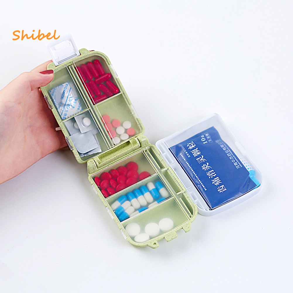 shibel-กล่องเก็บยา-หลอดข้าวสาลี-ขนาดเล็ก-แบบพกพา-สําหรับเดินทาง