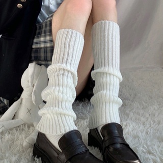 🎀 สปอตสินค้า🎀 ถุงเท้าย่น Y2k ถุงเท้าถัก สไตล์โลลิต้าของญี่ปุ่น สไตล์วิทยาลัยเจเค