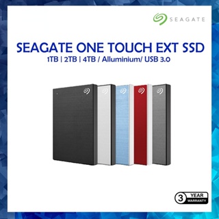 Seagate ONE TOUCH ฮาร์ดดิสก์ไดรฟ์ภายนอก อลูมิเนียม USB3.0 EXT HDD (1TB 2TB 500GB )