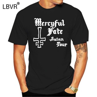เสื้อยืด ลาย Mercyful Fate Satan Tour 1982 สีดํา สําหรับผู้ชายS-5XL_01