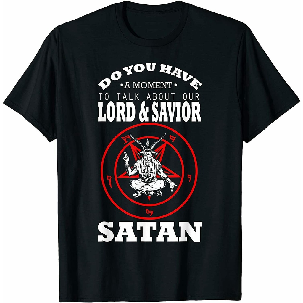 เสื้อยืดผ้าฝ้ายพิมพ์ลายคลาสสิก-เสื้อยืด-พิมพ์ลาย-god-and-savior-satan-blackcraft-cult-witchcraft-ป้องกันพระคริสต์-04