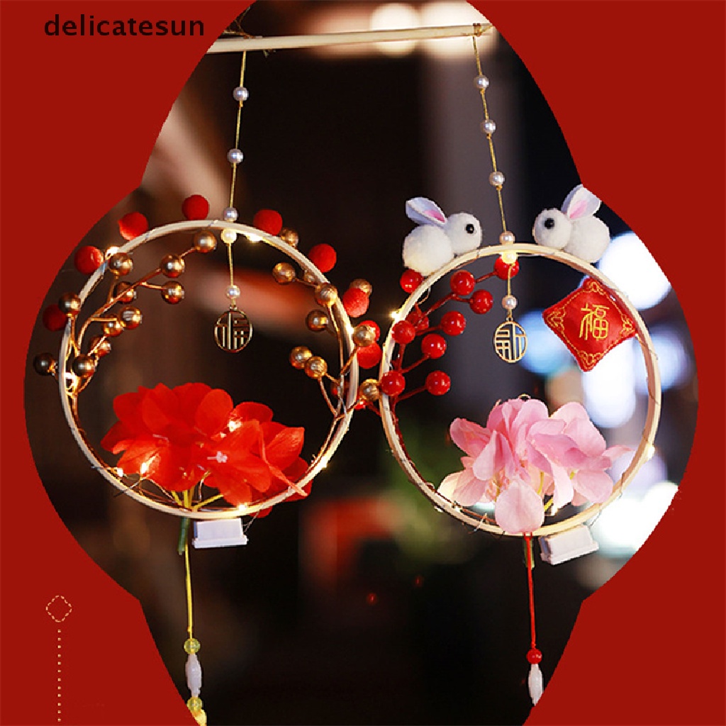 delicatesun-จีน-ดอกบัว-โคมไฟประกอบง่าย-diy-โคมไฟขนนก-มีสไตล์-เทศกาล-โคมไฟดี