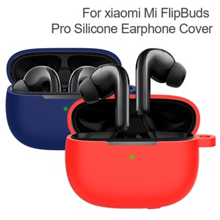 เคสซิลิโคนนิ่ม พร้อมตะขอ สีแคนดี้ กันรอยขีดข่วน สําหรับหูฟัง Xiaomi Flipbuds Pro