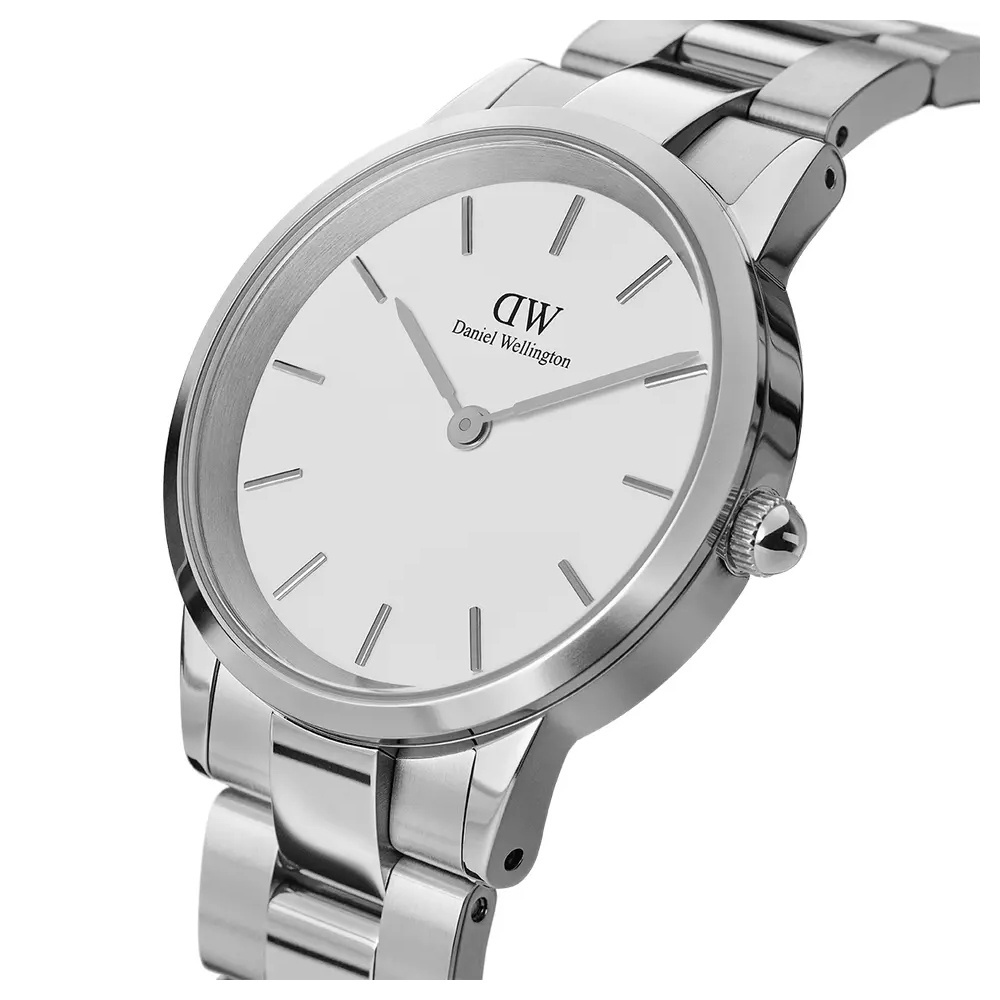 ทักแชทรับโค้ด-daniel-wellington-นาฬิกาข้อมือ-iconic-link-s-white-36มม-สีเงิน