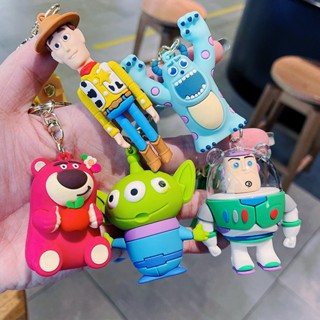 พวงกุญแจ จี้ตุ๊กตาฟิกเกอร์ Toy Story Woody Buzz Lightyear Lotso ของเล่นสําหรับเด็ก