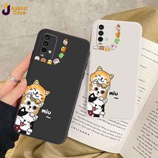 เคสโทรศัพท์ซิลิโคน แบบนิ่ม ลายแมวน่ารัก สําหรับ Redmi 10C 10 10A 9T 9C NFC 9A 9 Redmi Note 9T 10 10T 11T Pro Plus