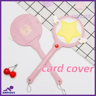 Anime Card Captor Sakura Star Key Wands Rod Stick Id Card Holder Creative Pu Leathercreative Stationery Creative Two-Dimensional Magic Stick Props Card Holder -AME1