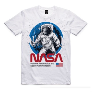 เสื้อยืดใหม่ เสื้อยืดคอตตอน 100% คอกลม สไตล์สตรีท NASA T SHIRT NASA SPACE 008วัยรุ่น ชาย หญิง S-5XL_50